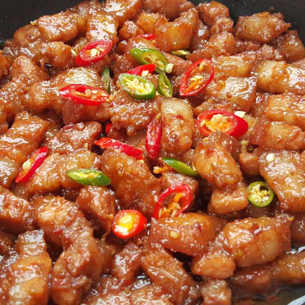 Ba chỉ kho mắm ruốc